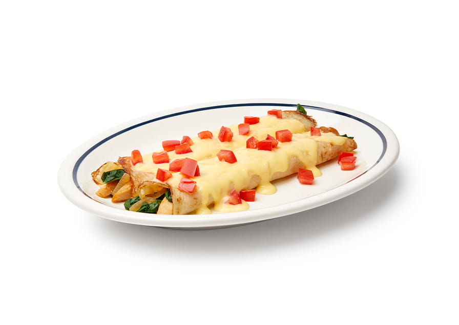 IHOP Chicken Florentine Crepes